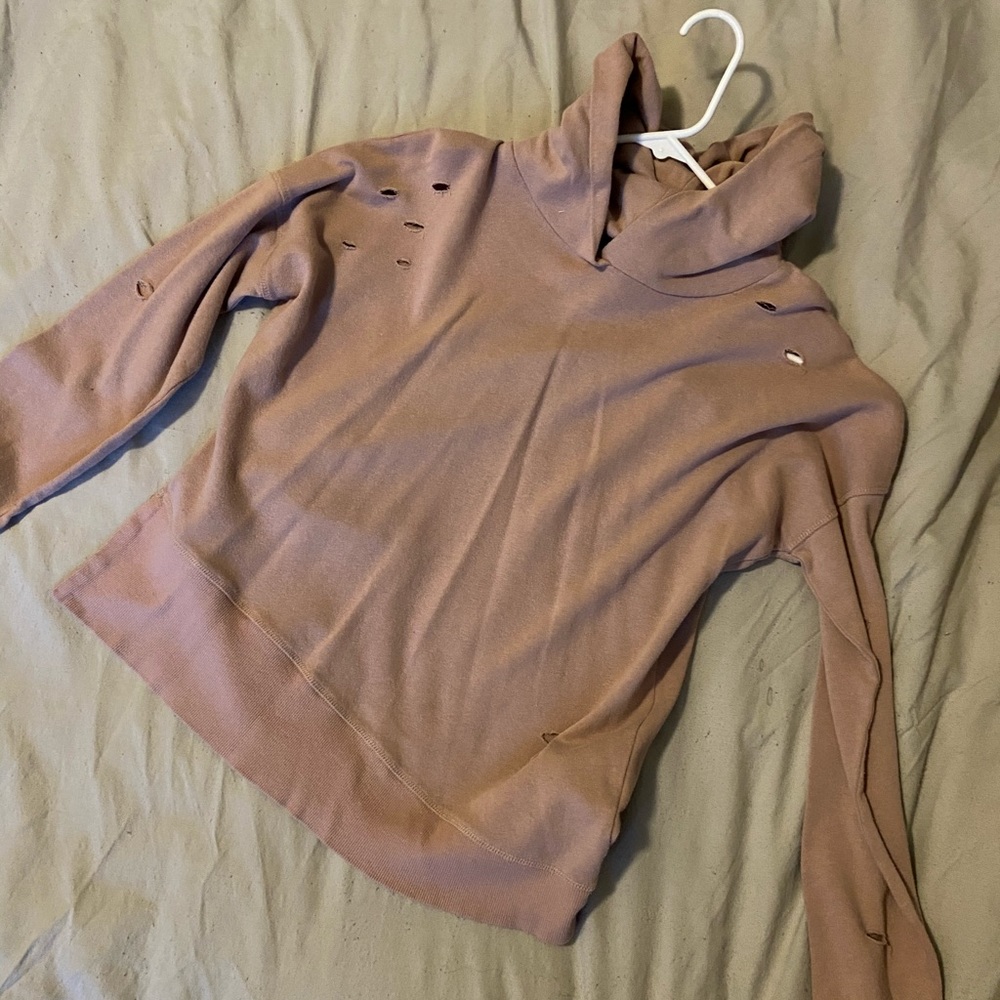 Distressed sweatshirt